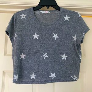 Hollister cropped star tee